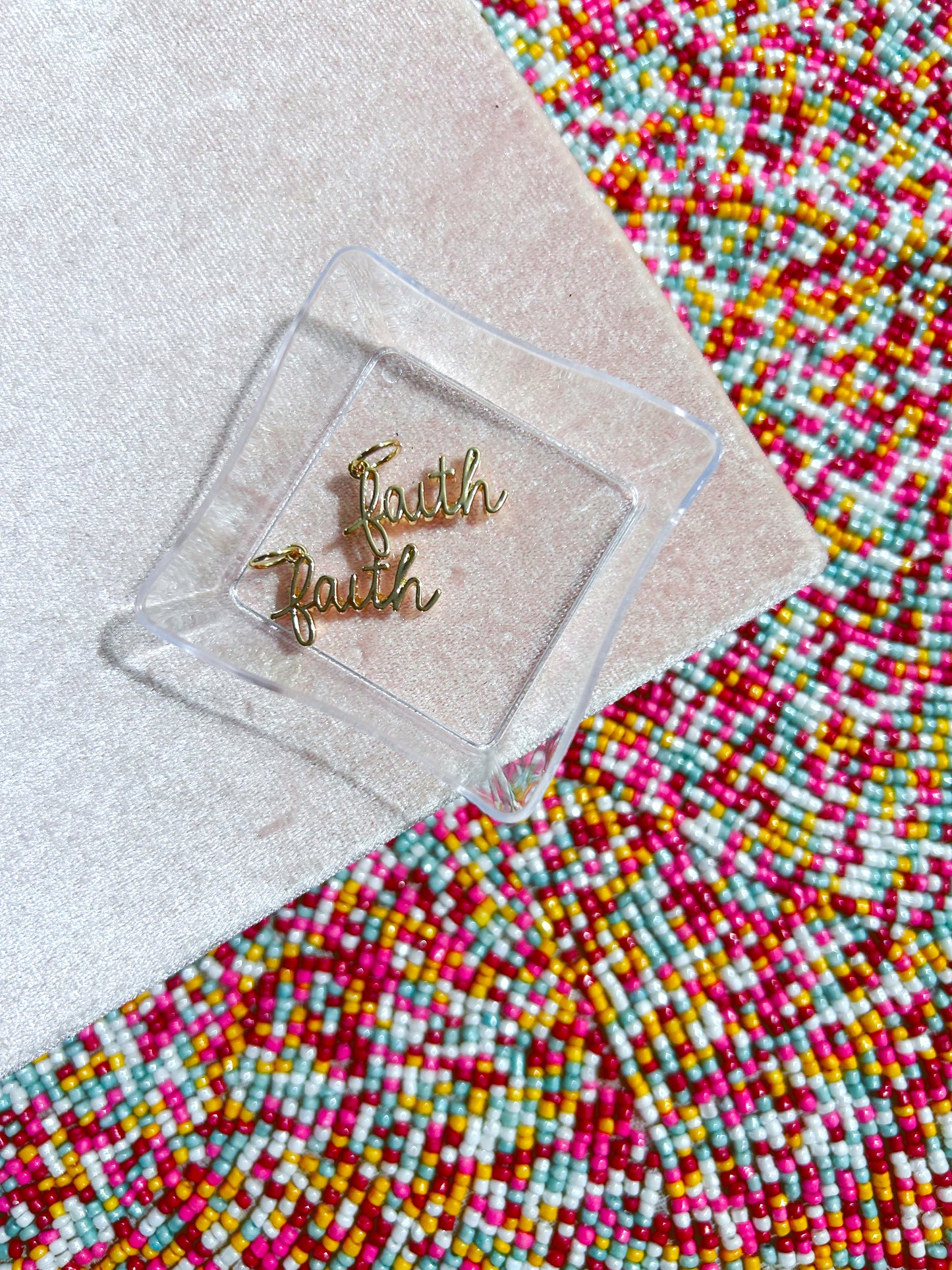 Faith Script Charm image 0
