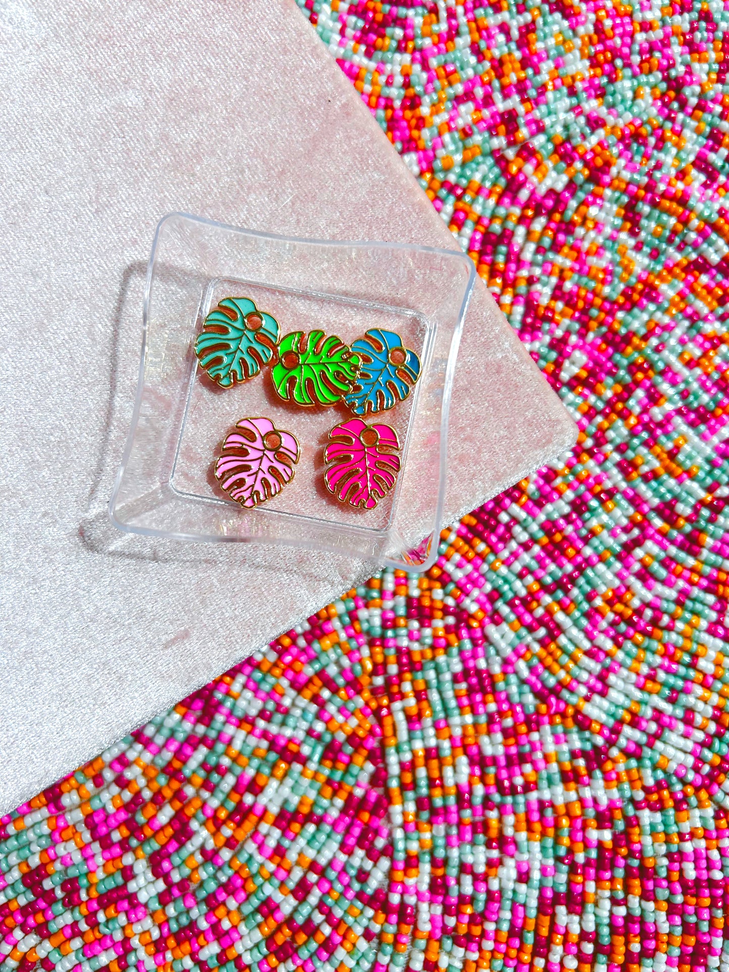 Monstera Leaves Colorful Charms image 1