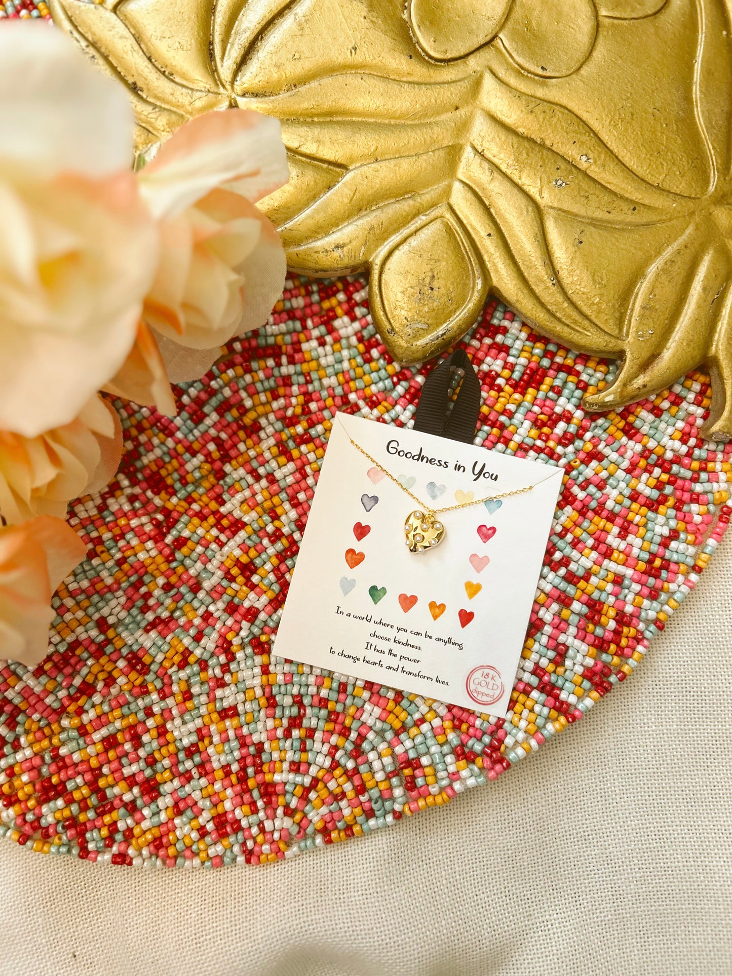 Goodness in You Heart Pearl Necklace image 3