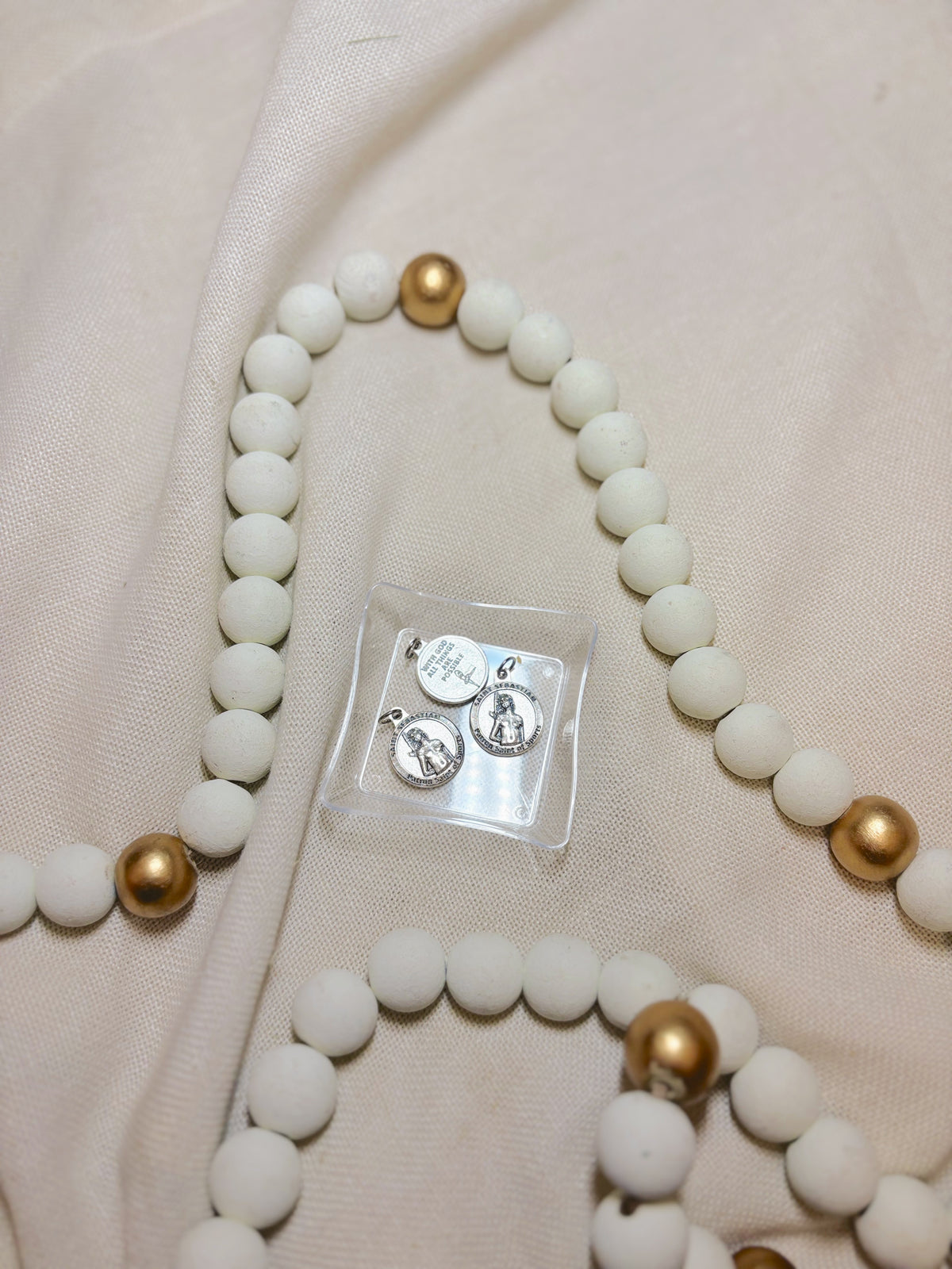Dance- St. Sebastian 'With God All Things Are Possible' Saint Medal