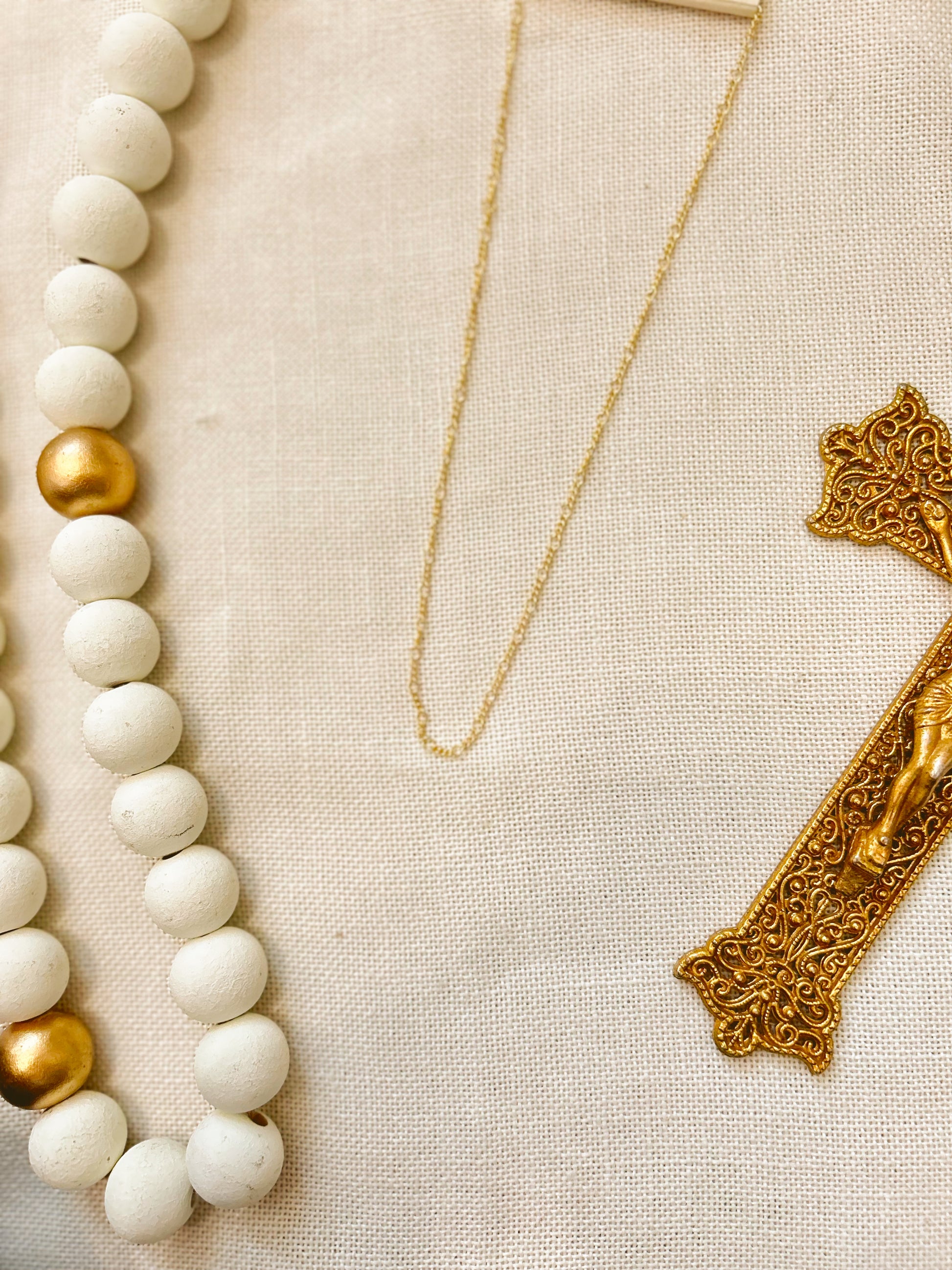 18K Gold Filled Dainty Charm Necklace Chain image 1