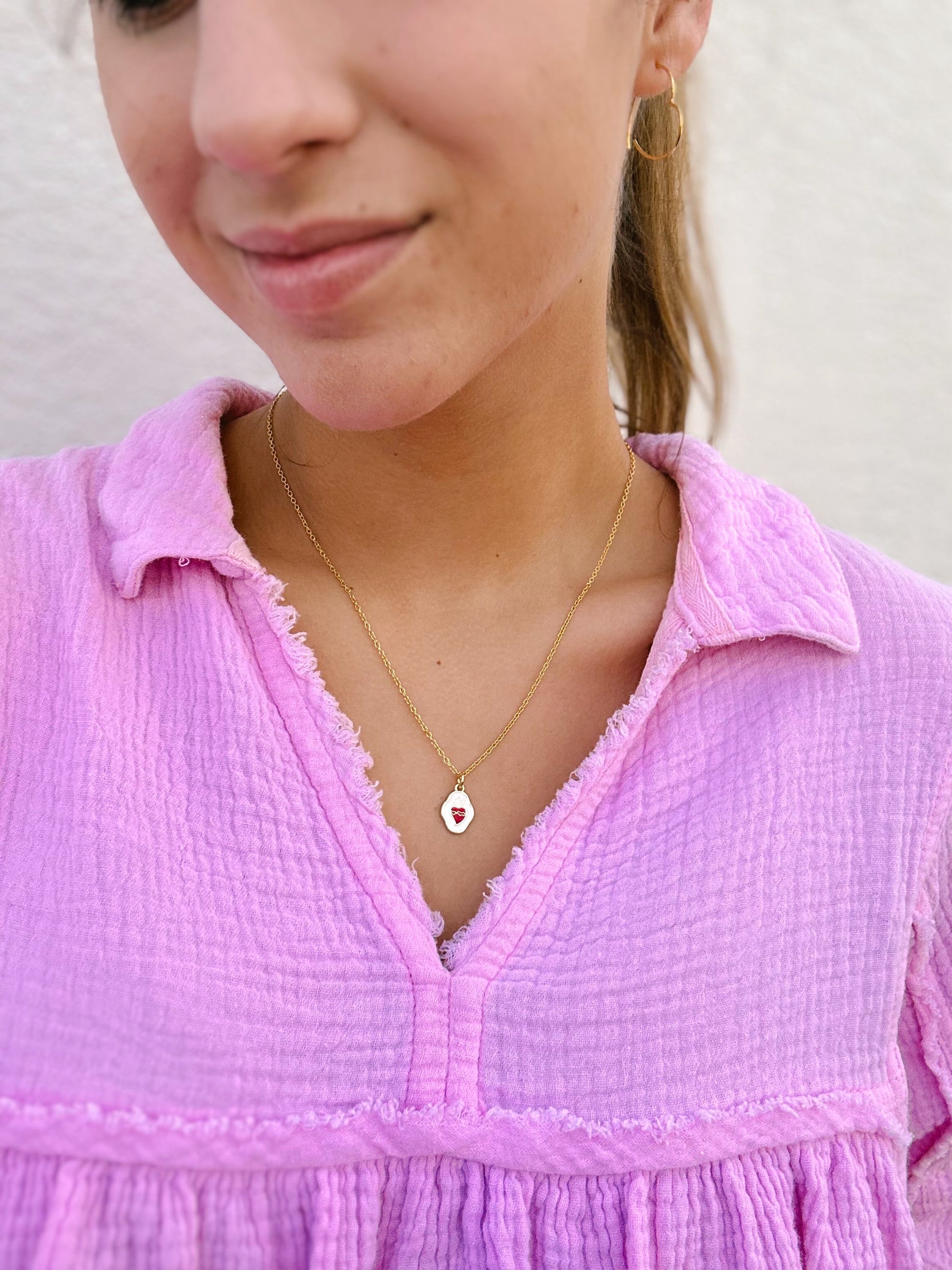 Gold Sacred Heart Necklace image 0