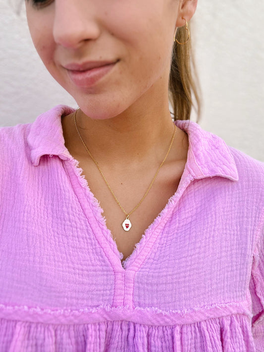 Gold Sacred Heart Necklace image 0