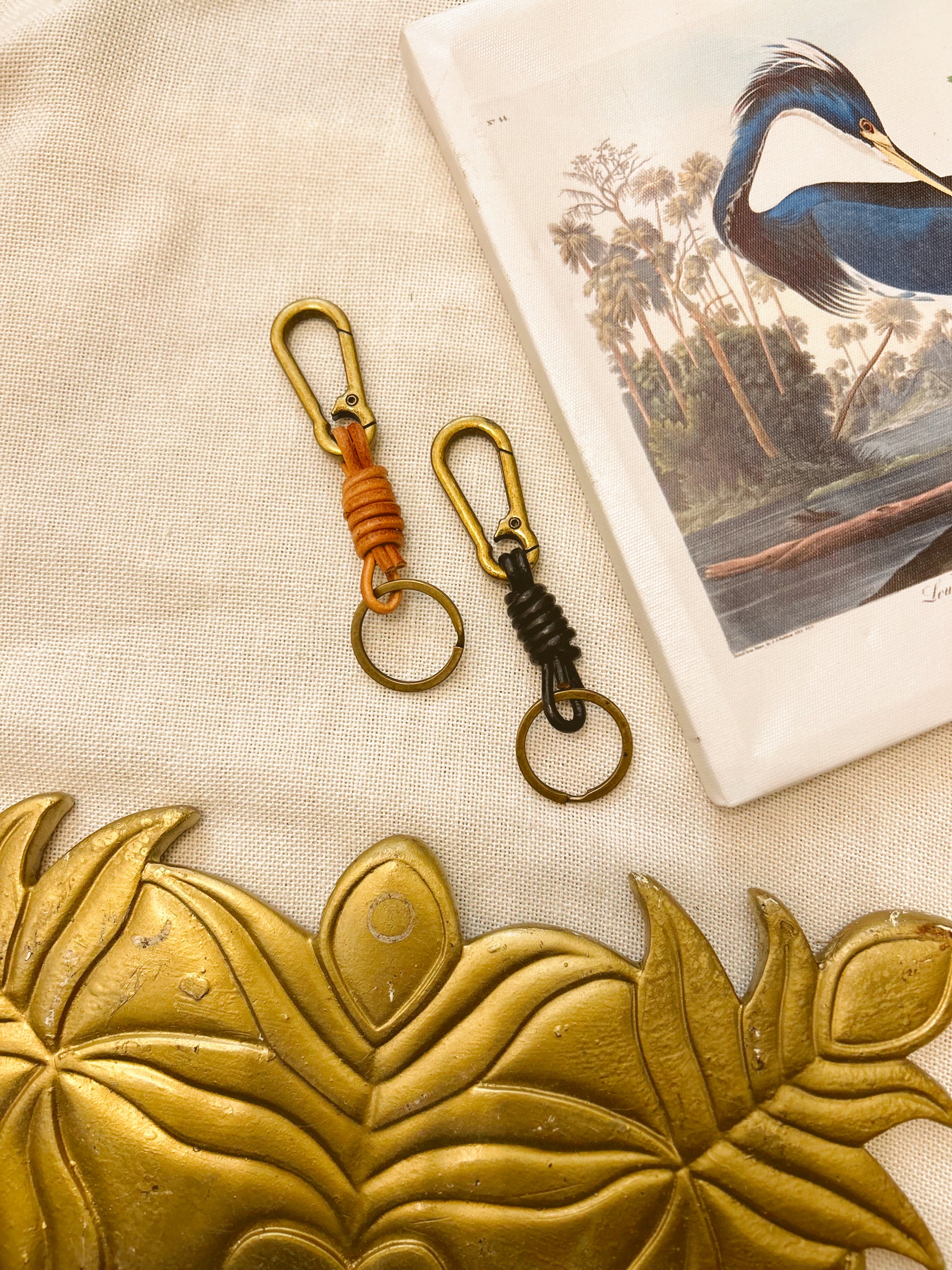 Leather Knot Charm Keychain image 1