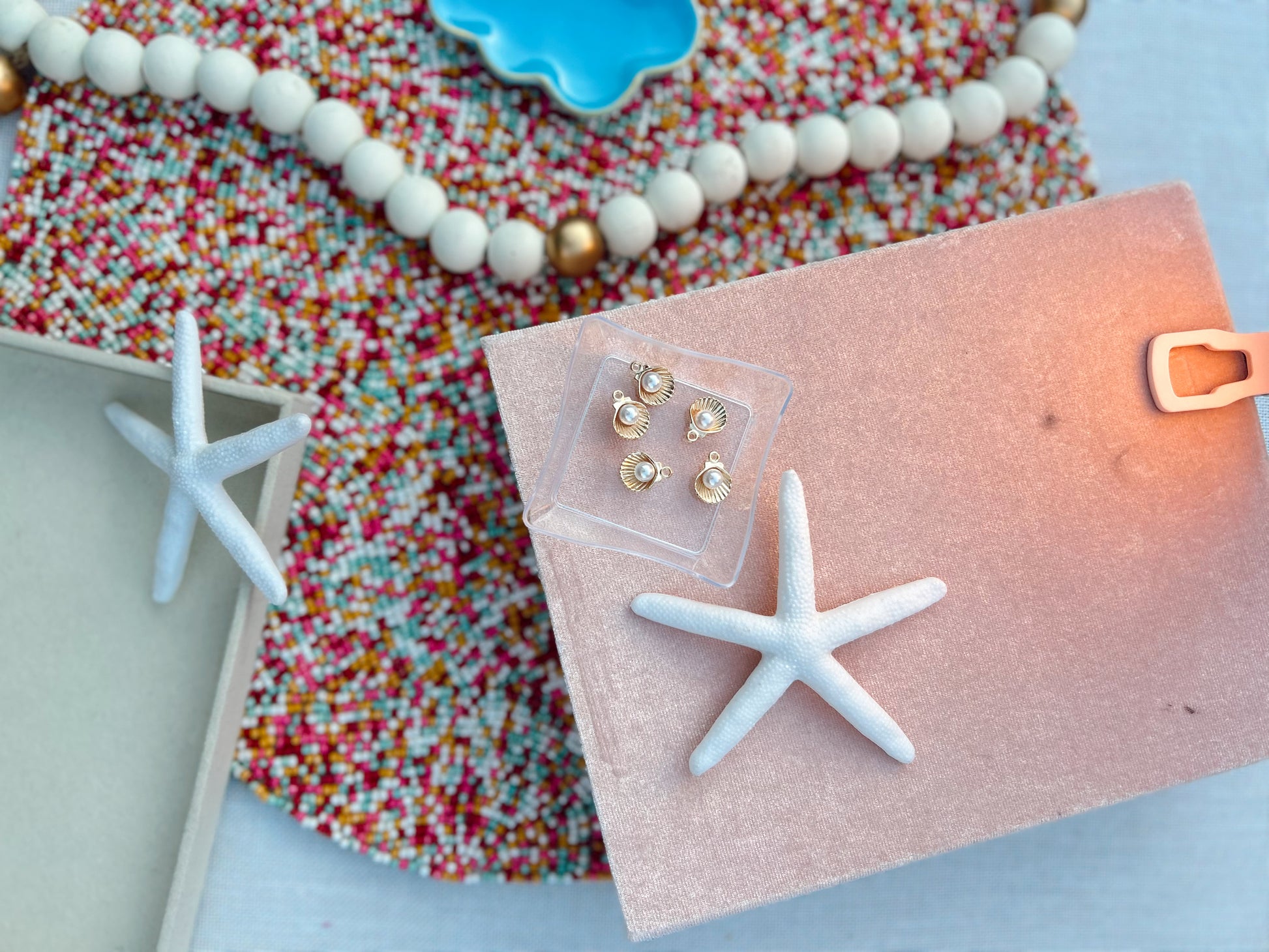 Seashell Pearl Charm image 3