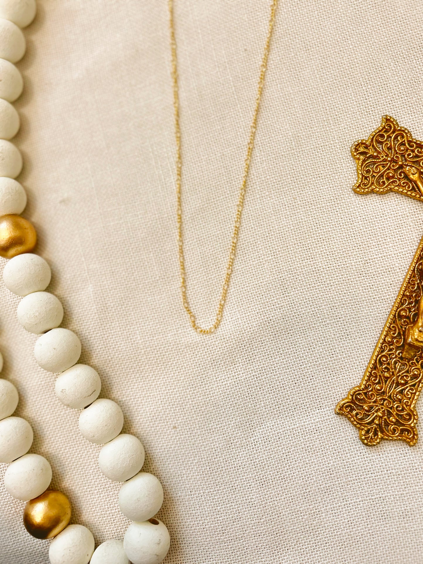 18K Gold Filled Dainty Charm Necklace Chain image 2
