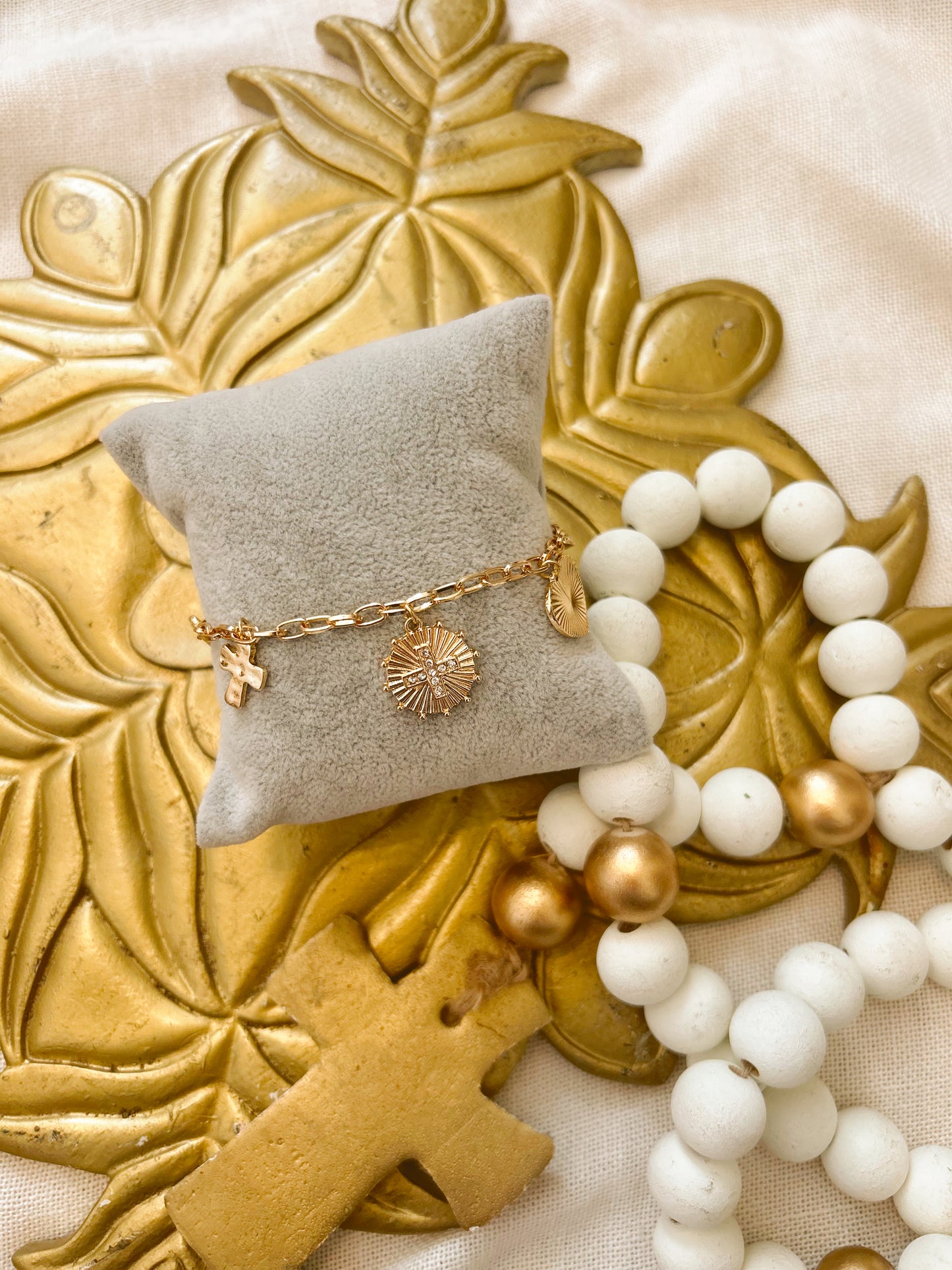 Cross Charm Bracelet image 1