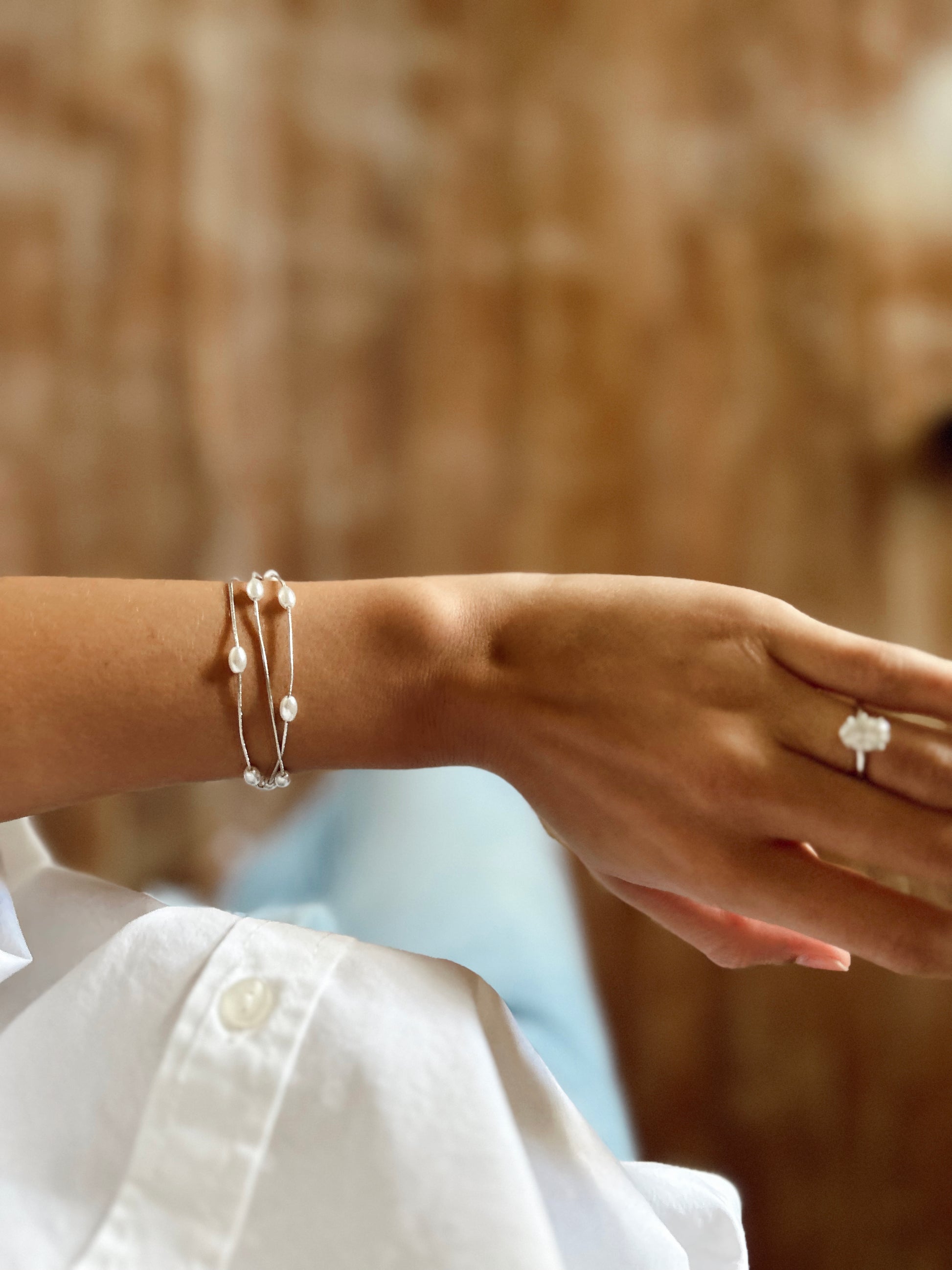 Connected Moments Pearl Bracelet image 0