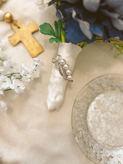Silver Whispering Vines Wedding Brooch image 2