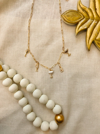 Girls Night Out Drinks Charm Necklace image 3