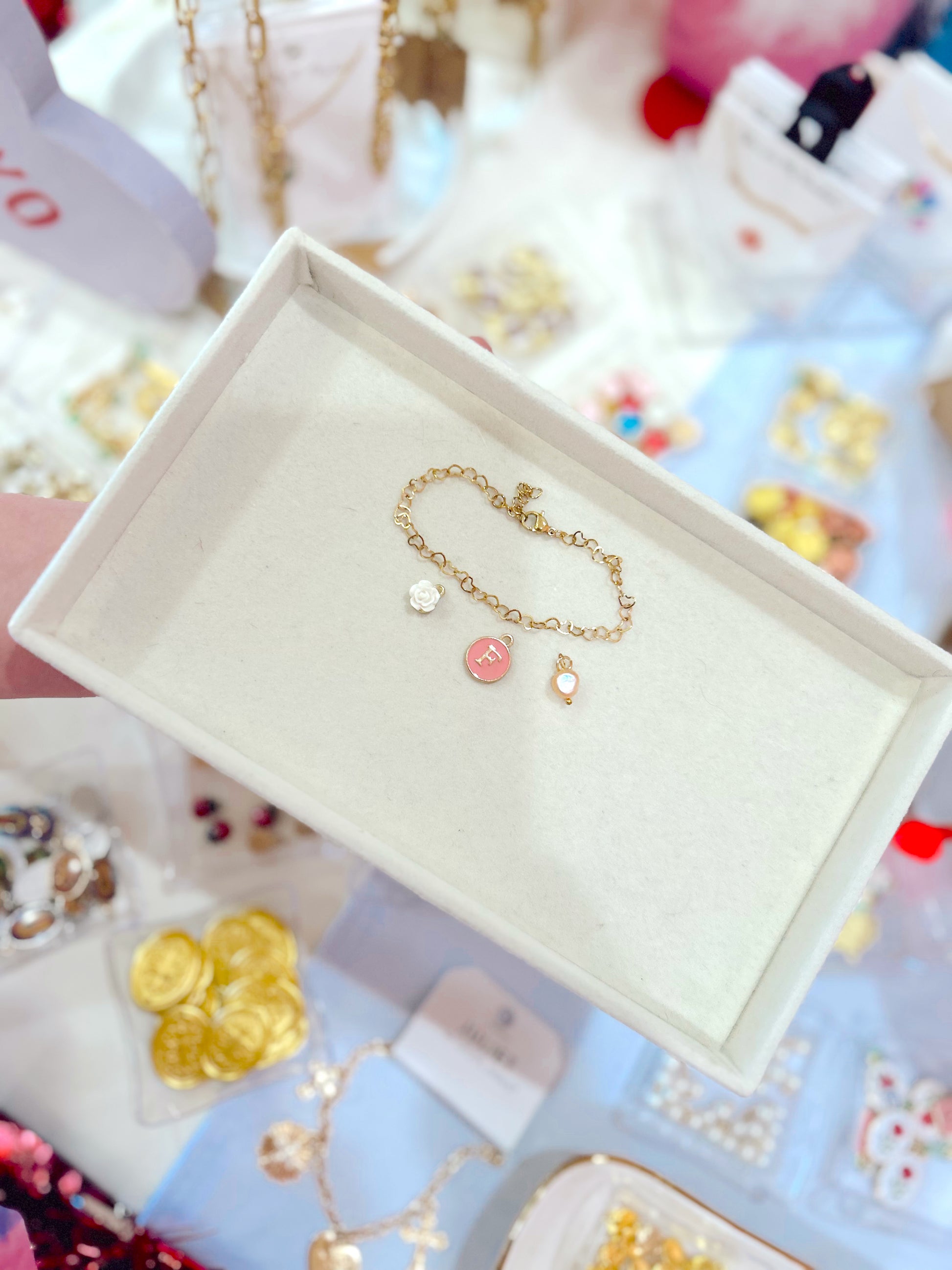 Tiny Hearts Charm Bracelet (Charms Not Included) image 0