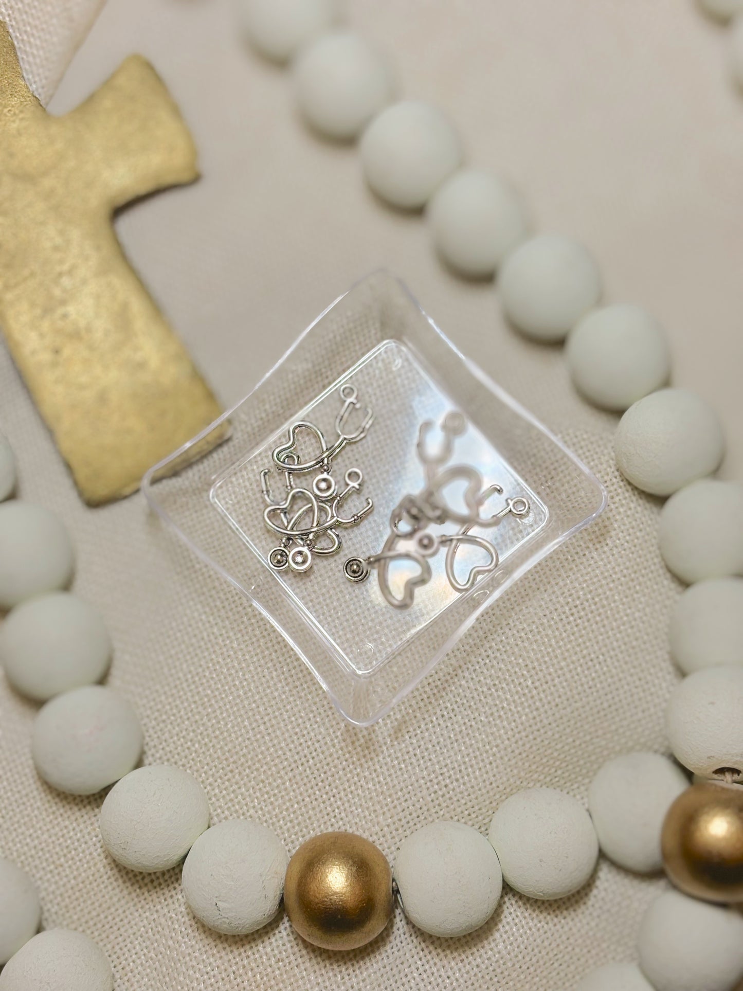 Heart Stethoscope Charm