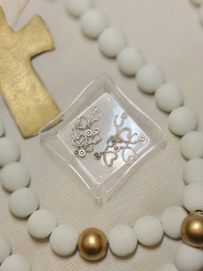 Heart Stethoscope Charm
