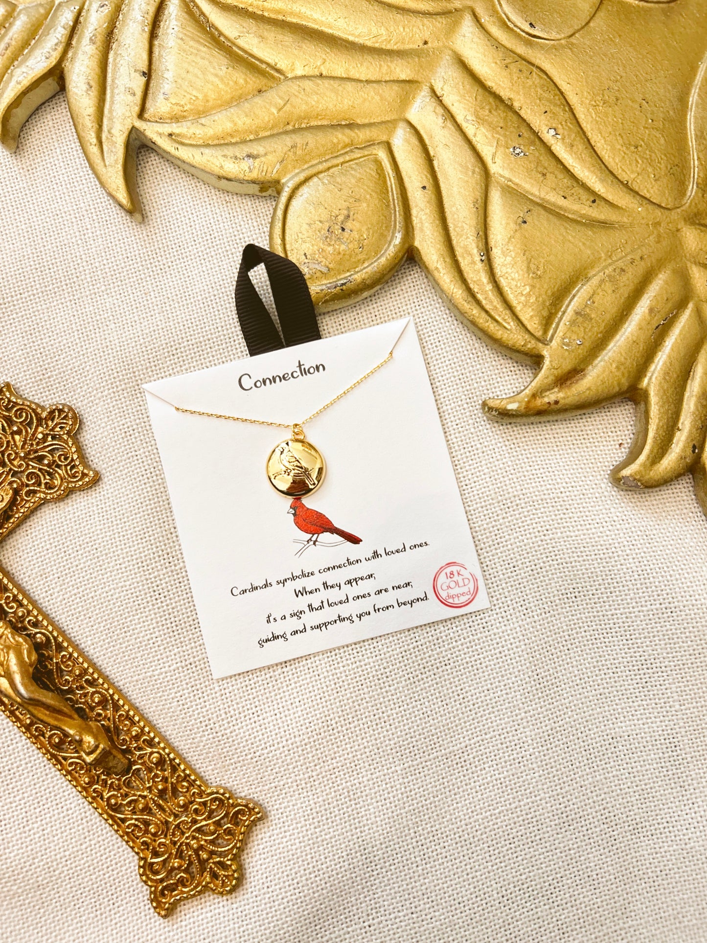 Connection Gold Cardinal Necklace image 1