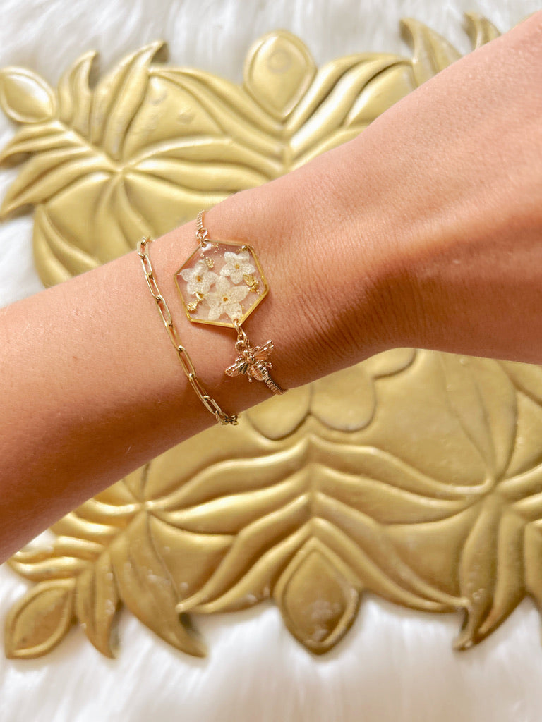 Honey Bee Flower Bracelet image 0