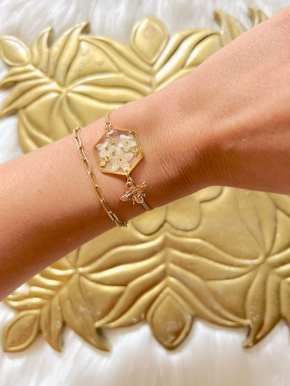 Honey Bee Flower Bracelet image 0