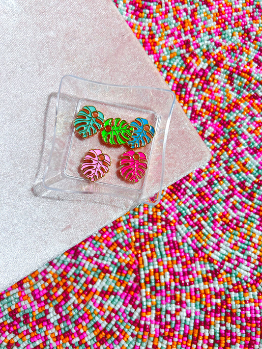 Monstera Leaves Colorful Charms image 0
