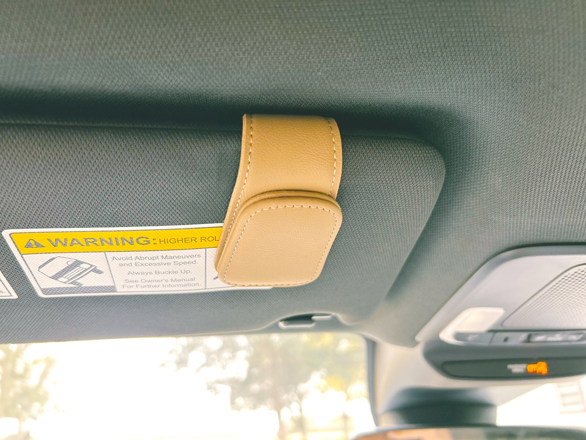 Leather Visor Clip image 2