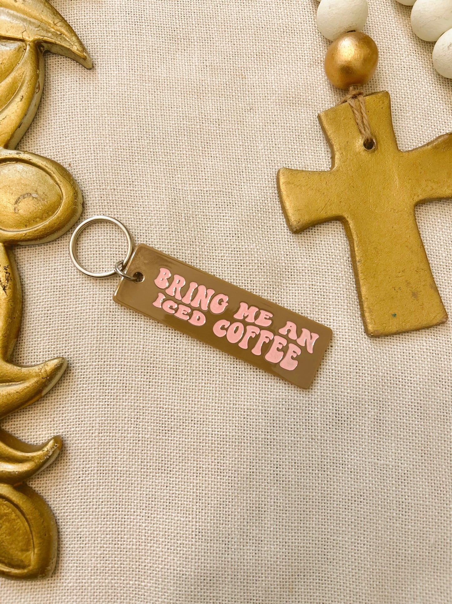 Bring Me An Iced Coffee Keychain image 0