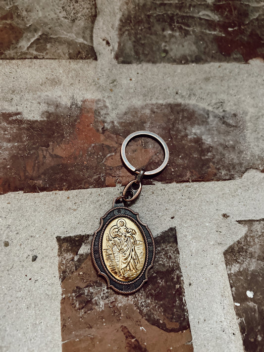 St. Joseph Keychain Bronze image 0