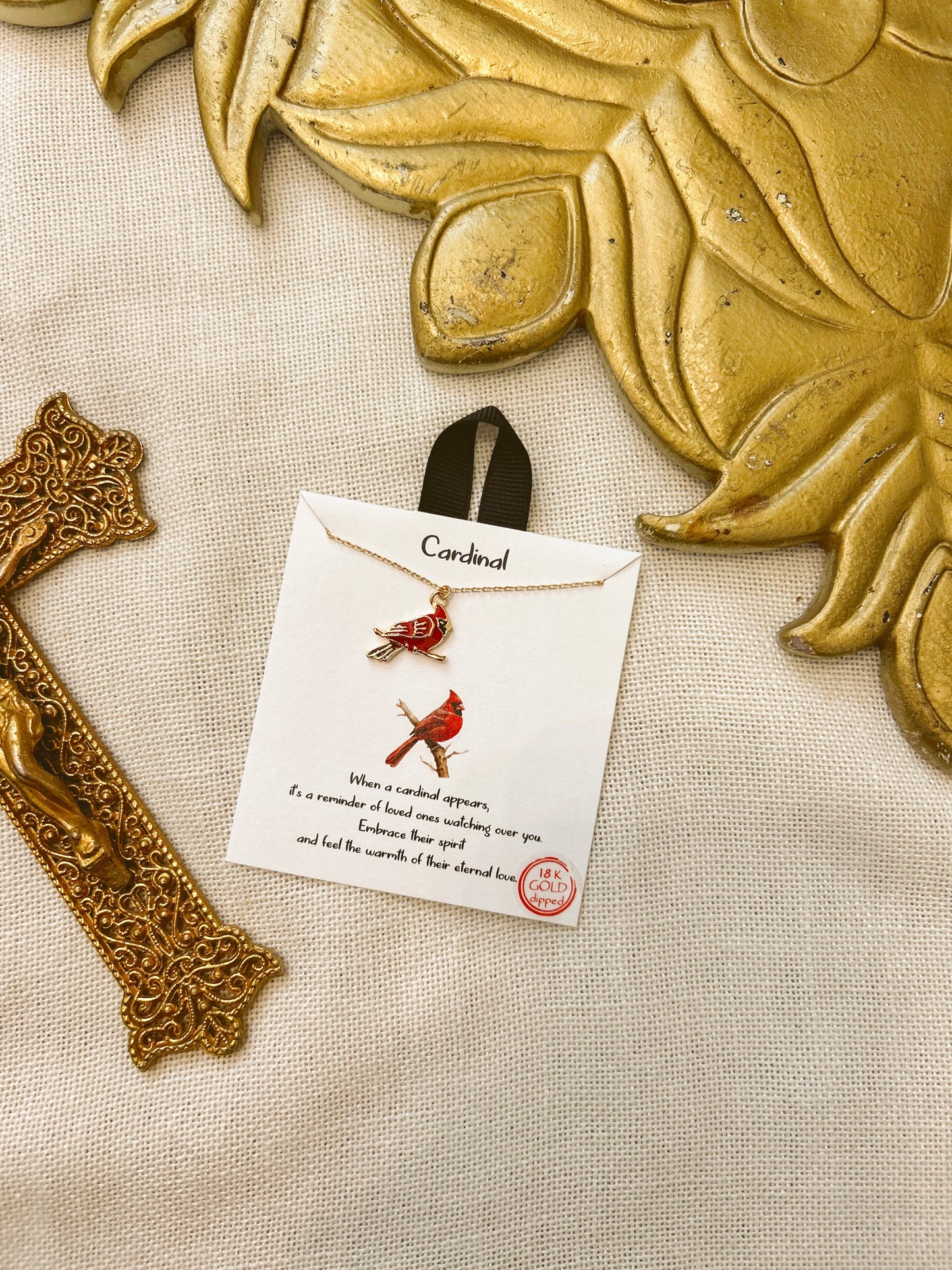 Red Cardinal Necklace  image 2