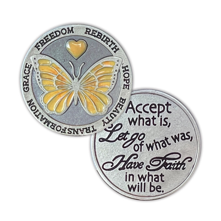 Yellow Butterfly Tiny Creations Pocket Tokens image 0