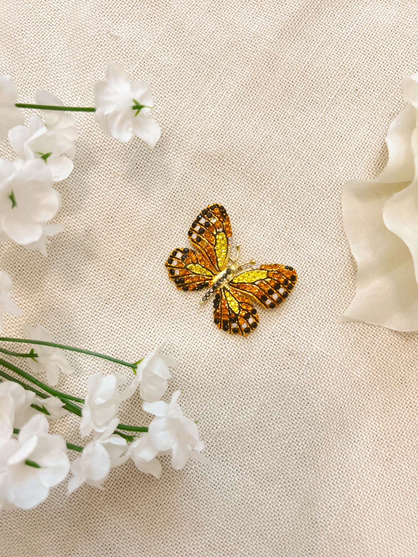 Yellow Swallowtail Butterfly Brooch image 0
