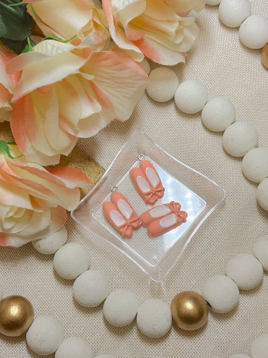 Pink Ballet Slippers Charm