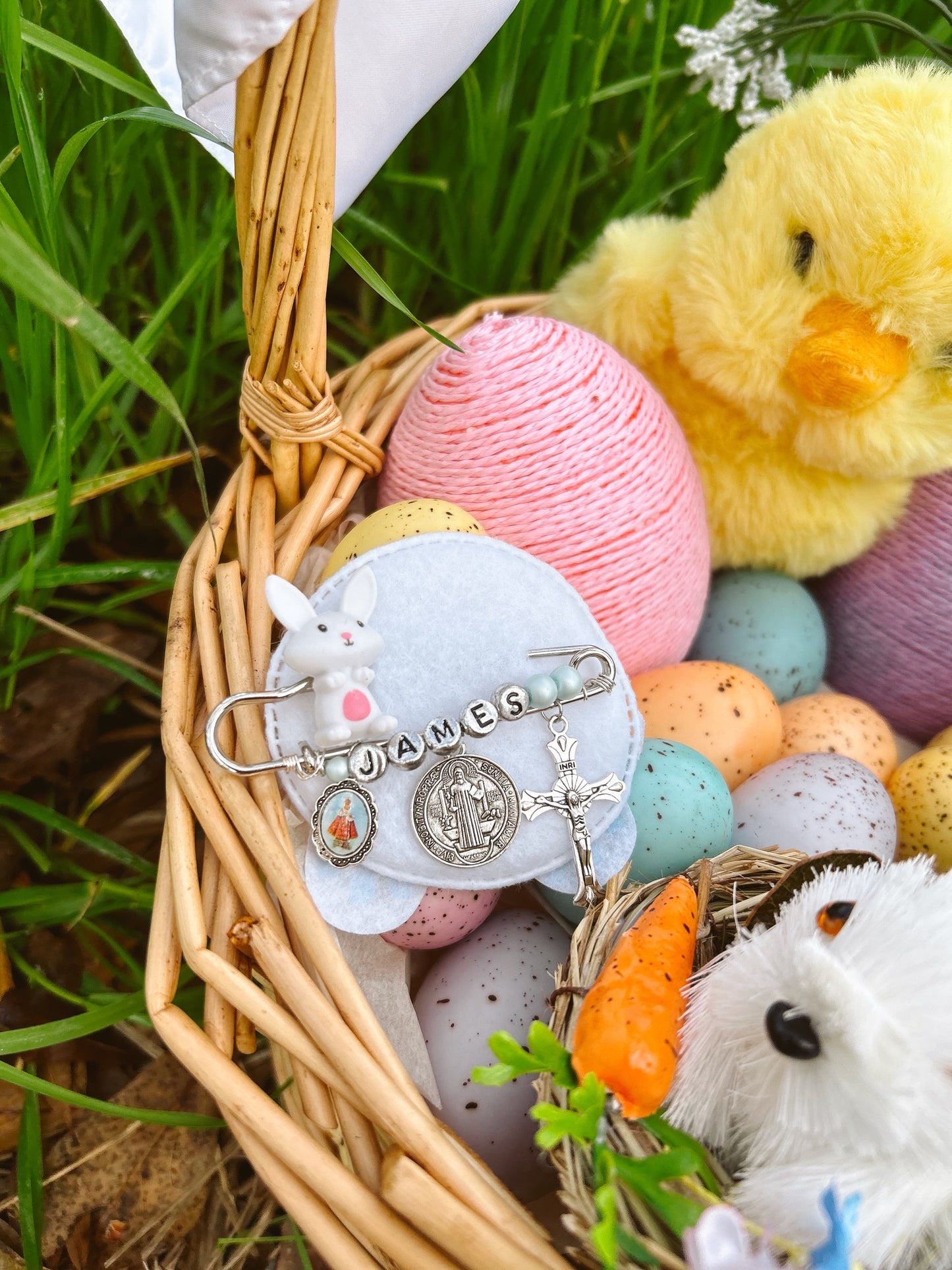 Easter Pin with Name or Initials image 2