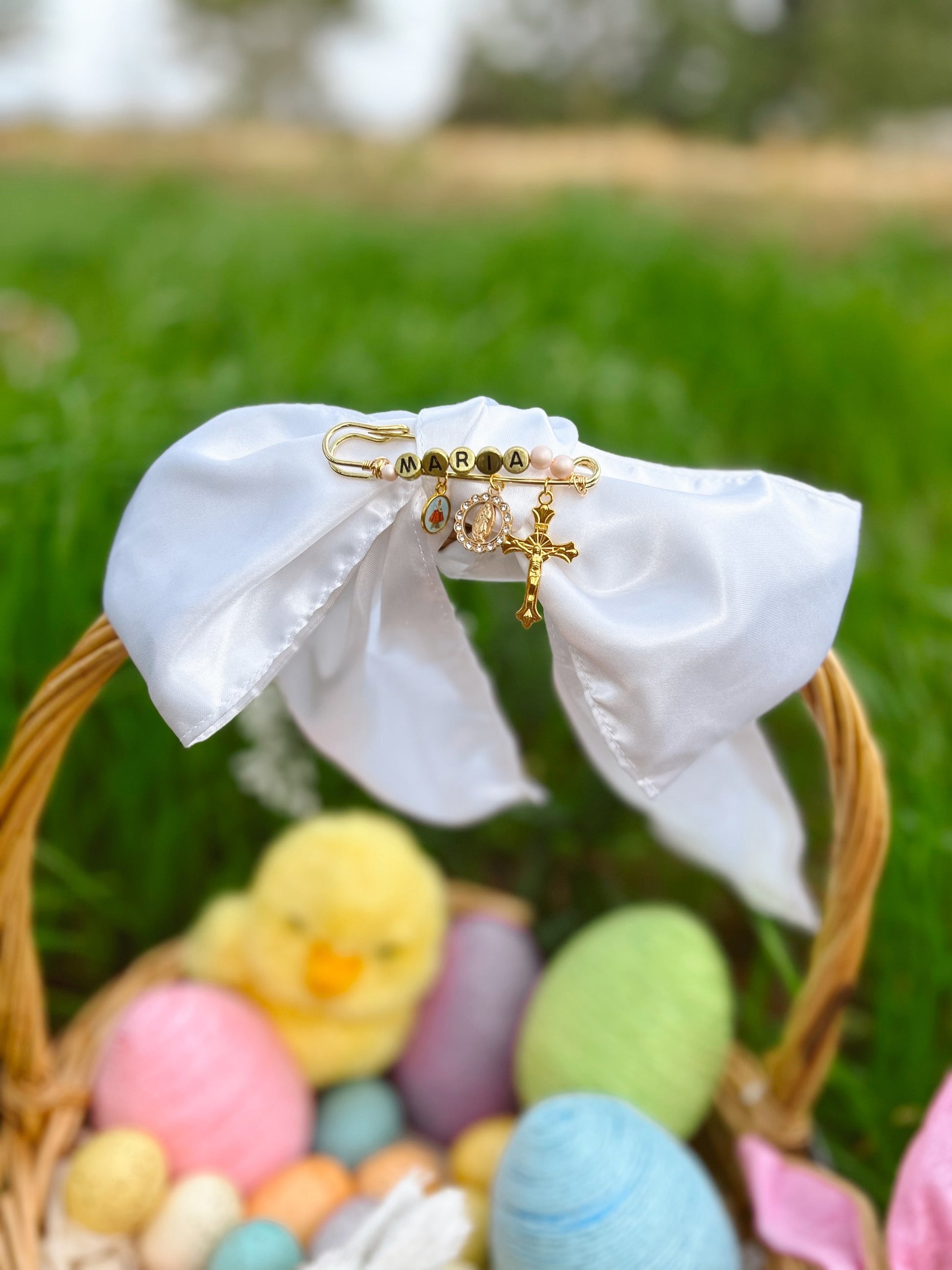 Easter Pin with Name or Initials image 0
