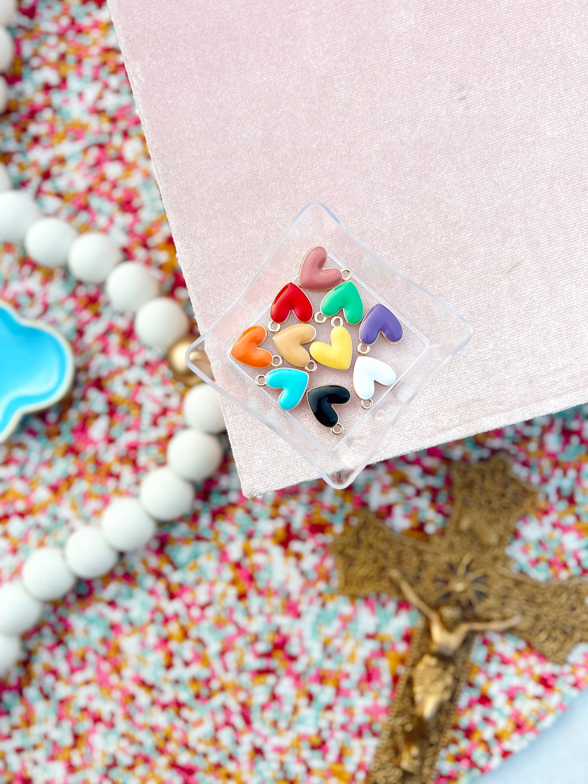 Enamel Heart Charm image 0