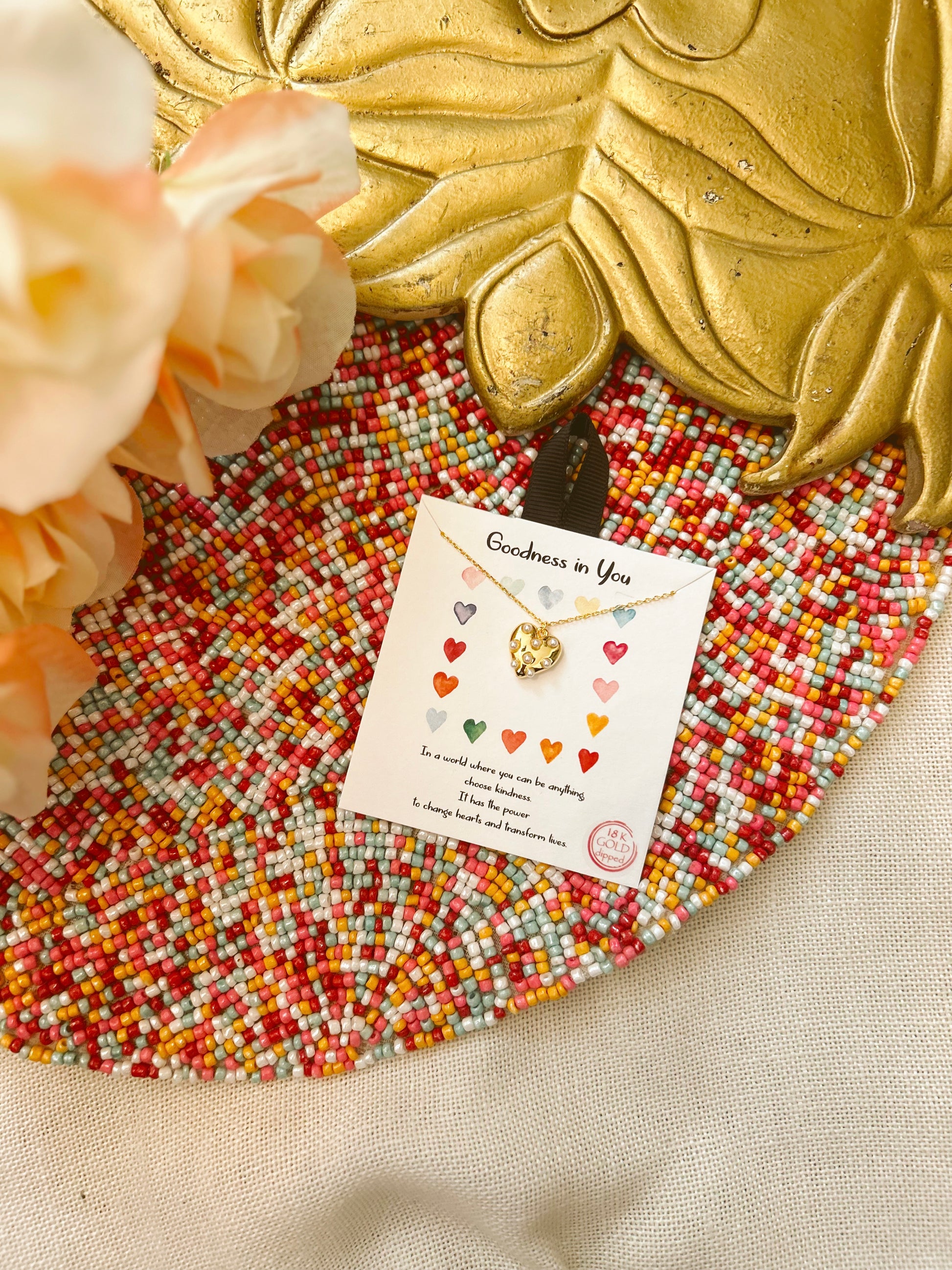 Goodness in You Heart Pearl Necklace image 2