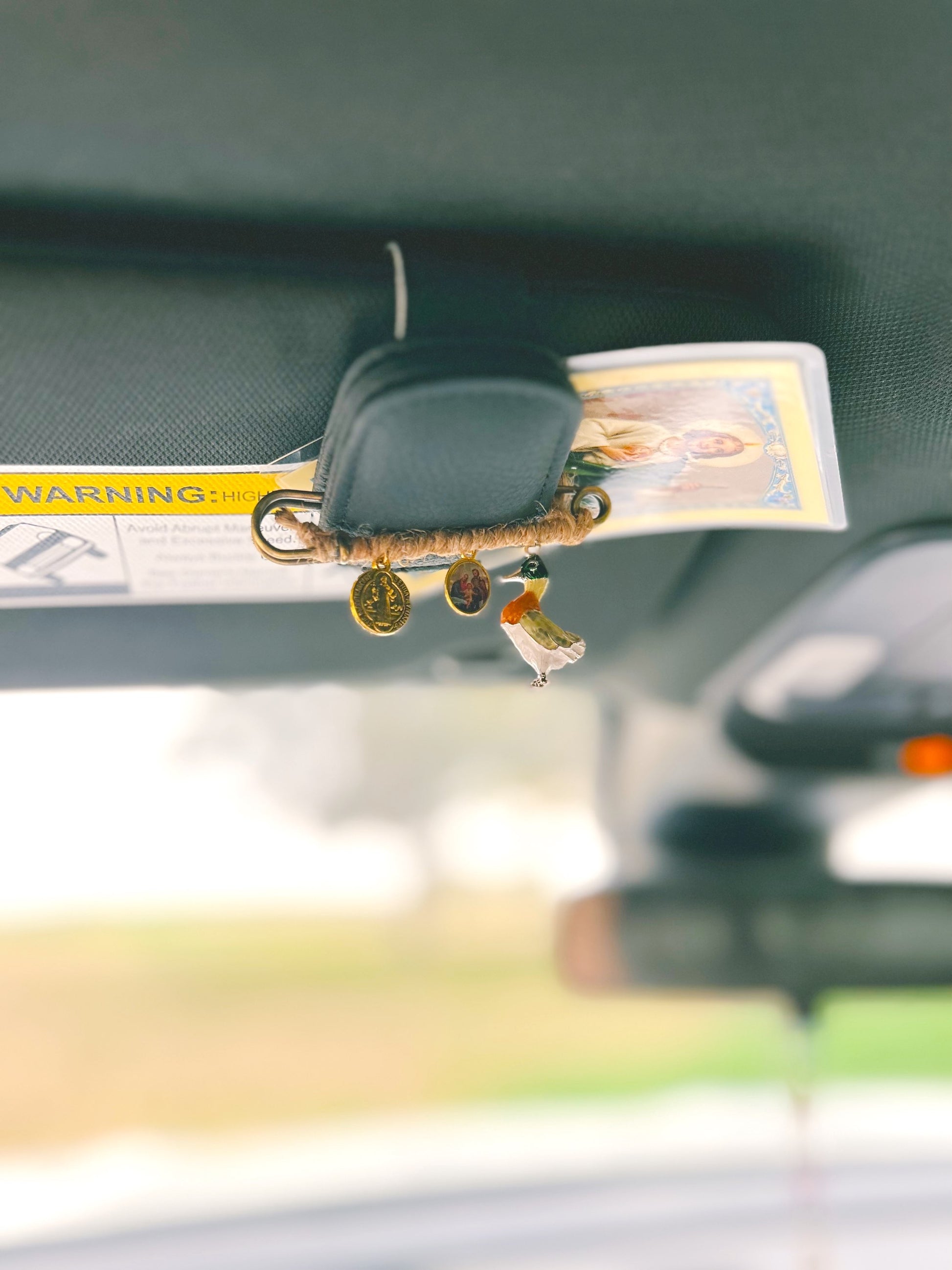 Leather Visor Clip image 1