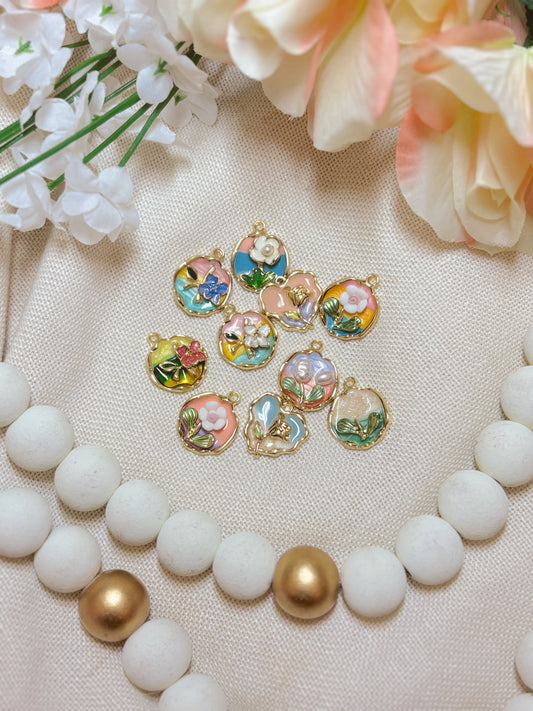 Unique Pastel Flower Charms (Multiple Options)