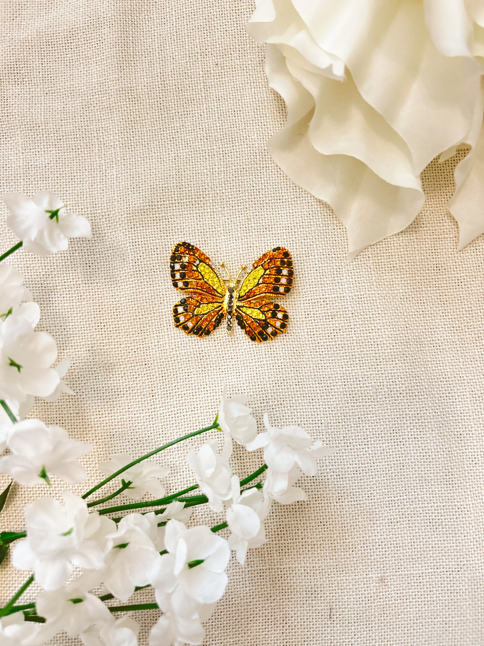 Yellow Swallowtail Butterfly Brooch image 2