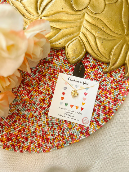 Goodness in You Heart Pearl Necklace image 3