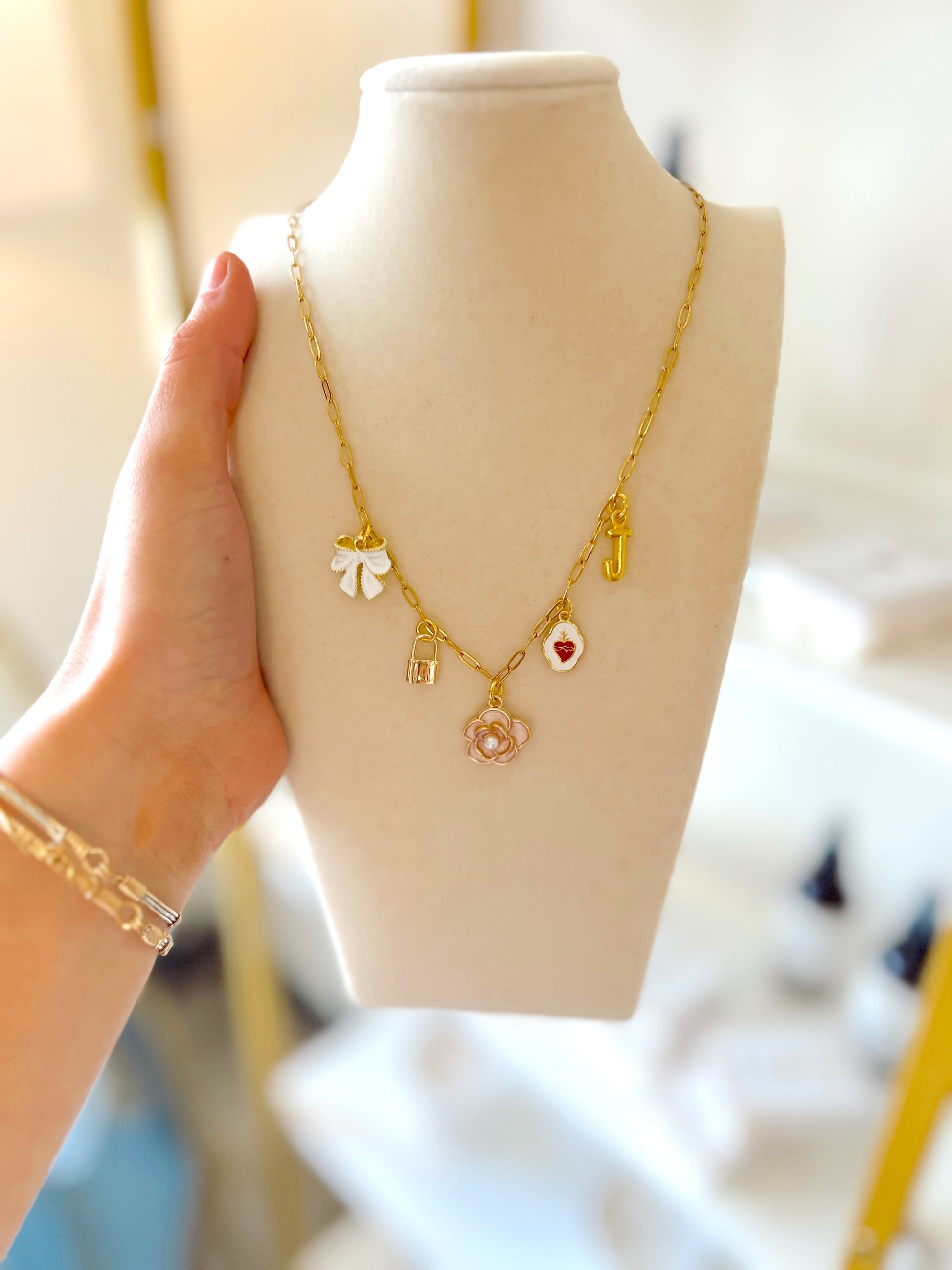 Slim Paperclip Chain Necklace (Charms Sold Seperately) image 3