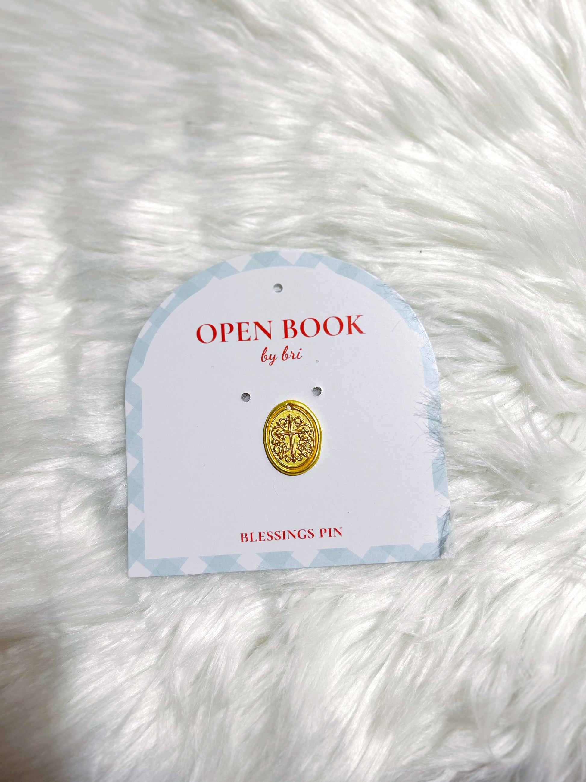 Gold Cross Coin Charm image 0