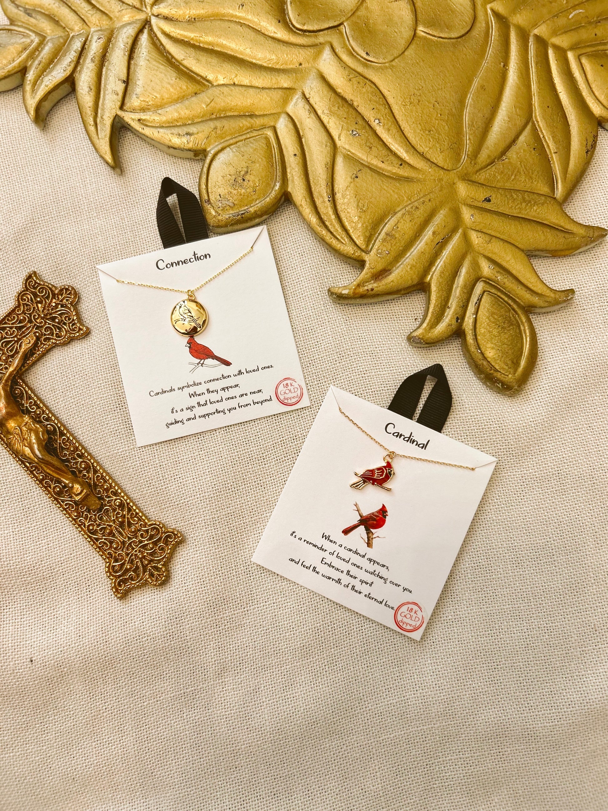 Connection Gold Cardinal Necklace image 2