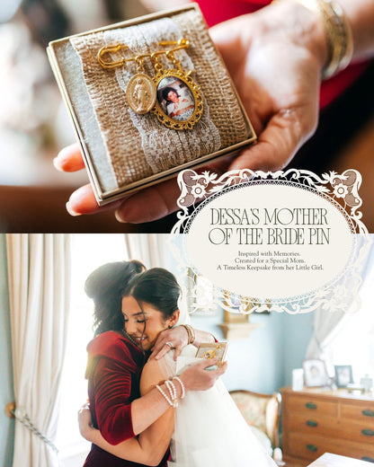 Dessa’s Mother of The Bride Wedding Day Pin