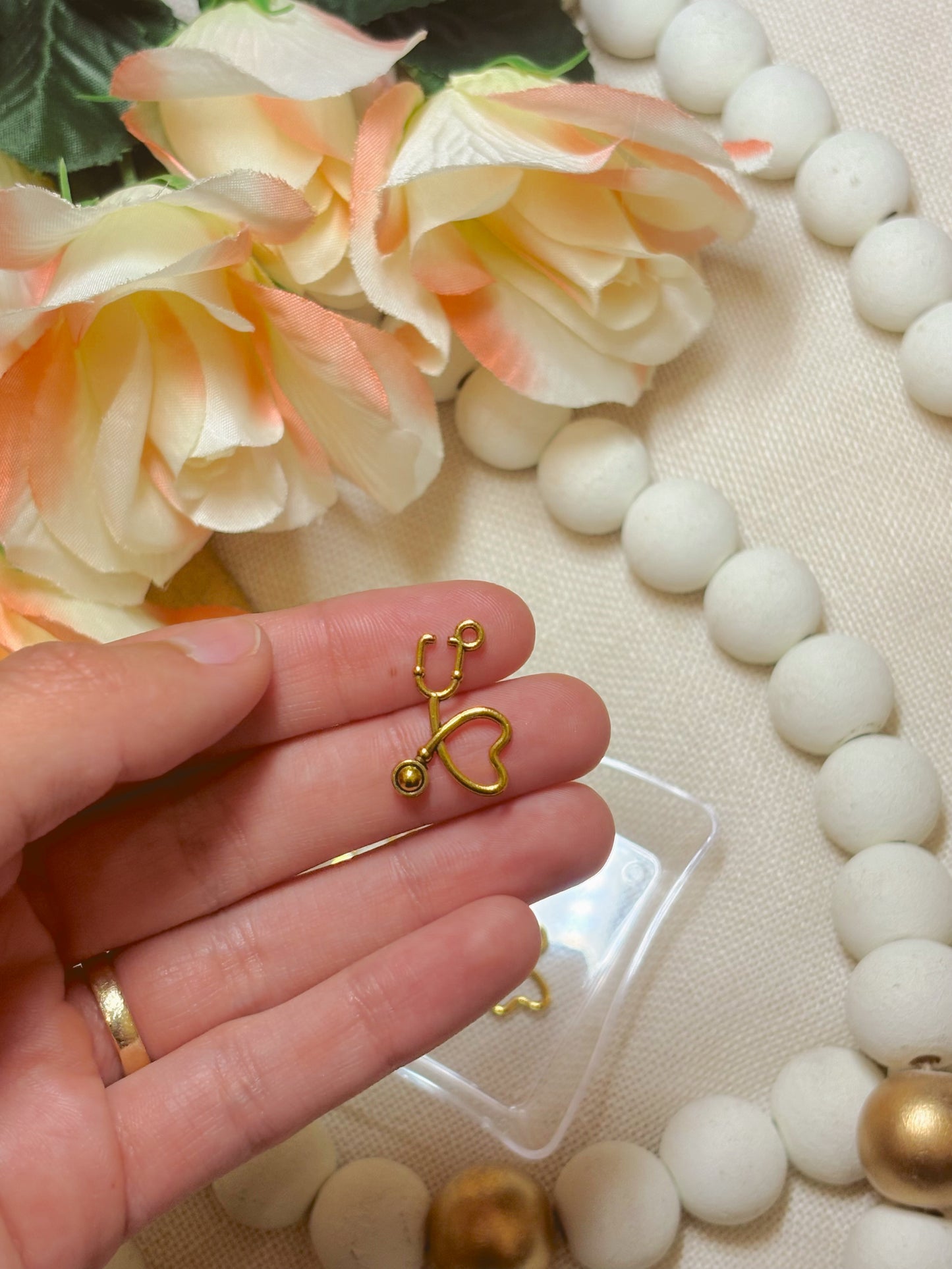 Heart Stethoscope Charm