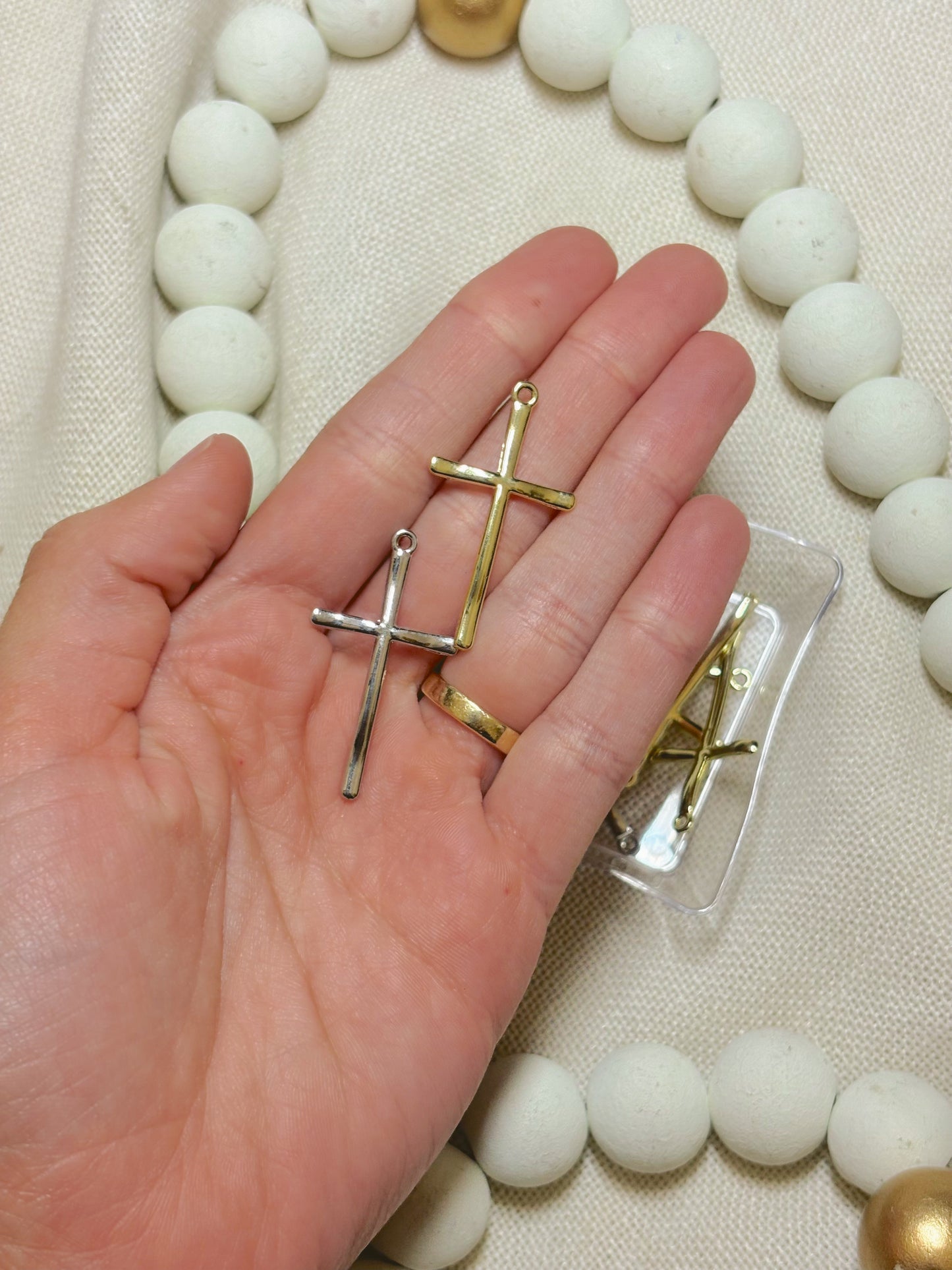 His Love Cross Charm