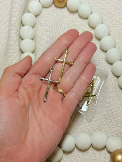 His Love Cross Charm