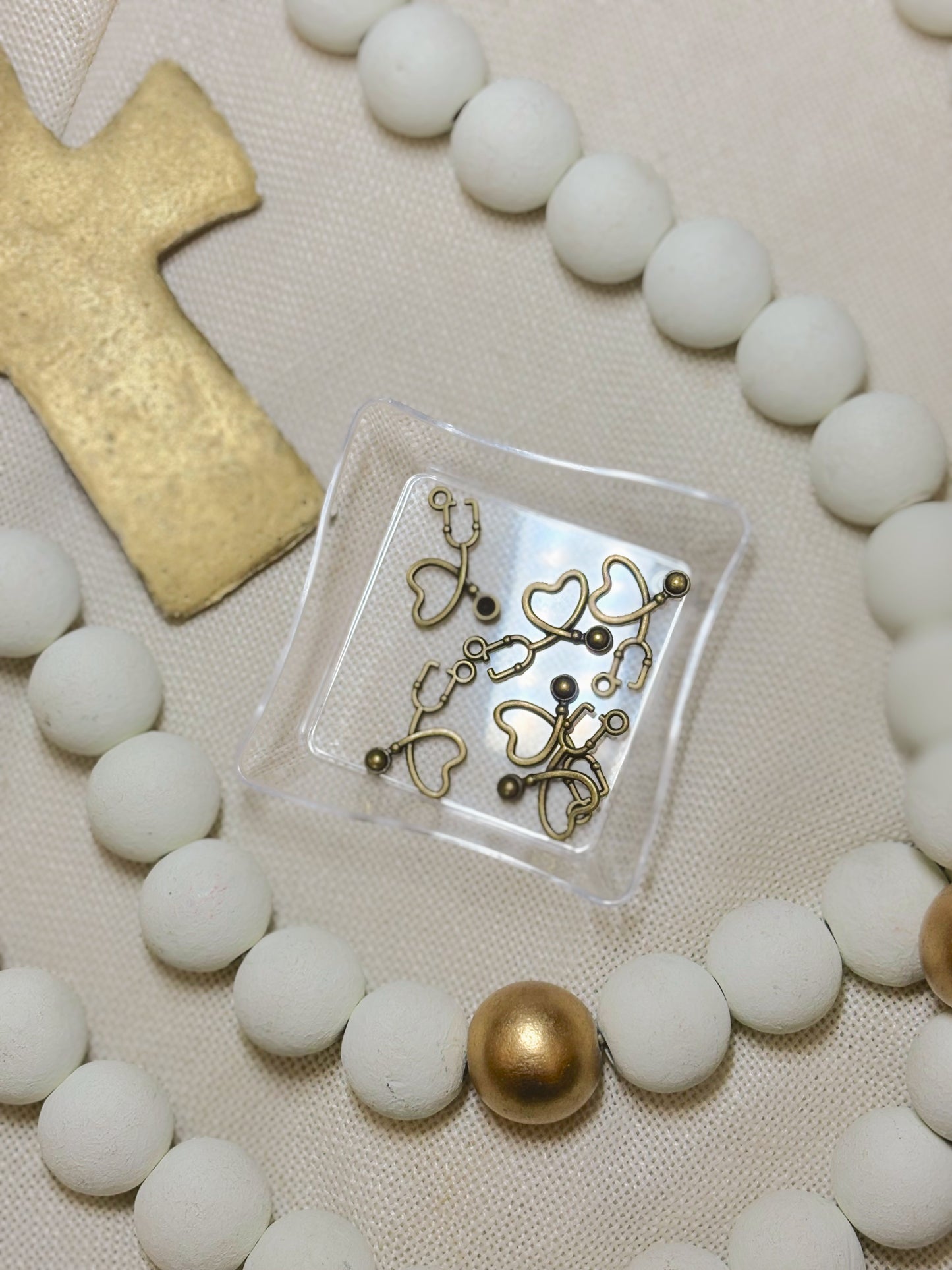 Heart Stethoscope Charm