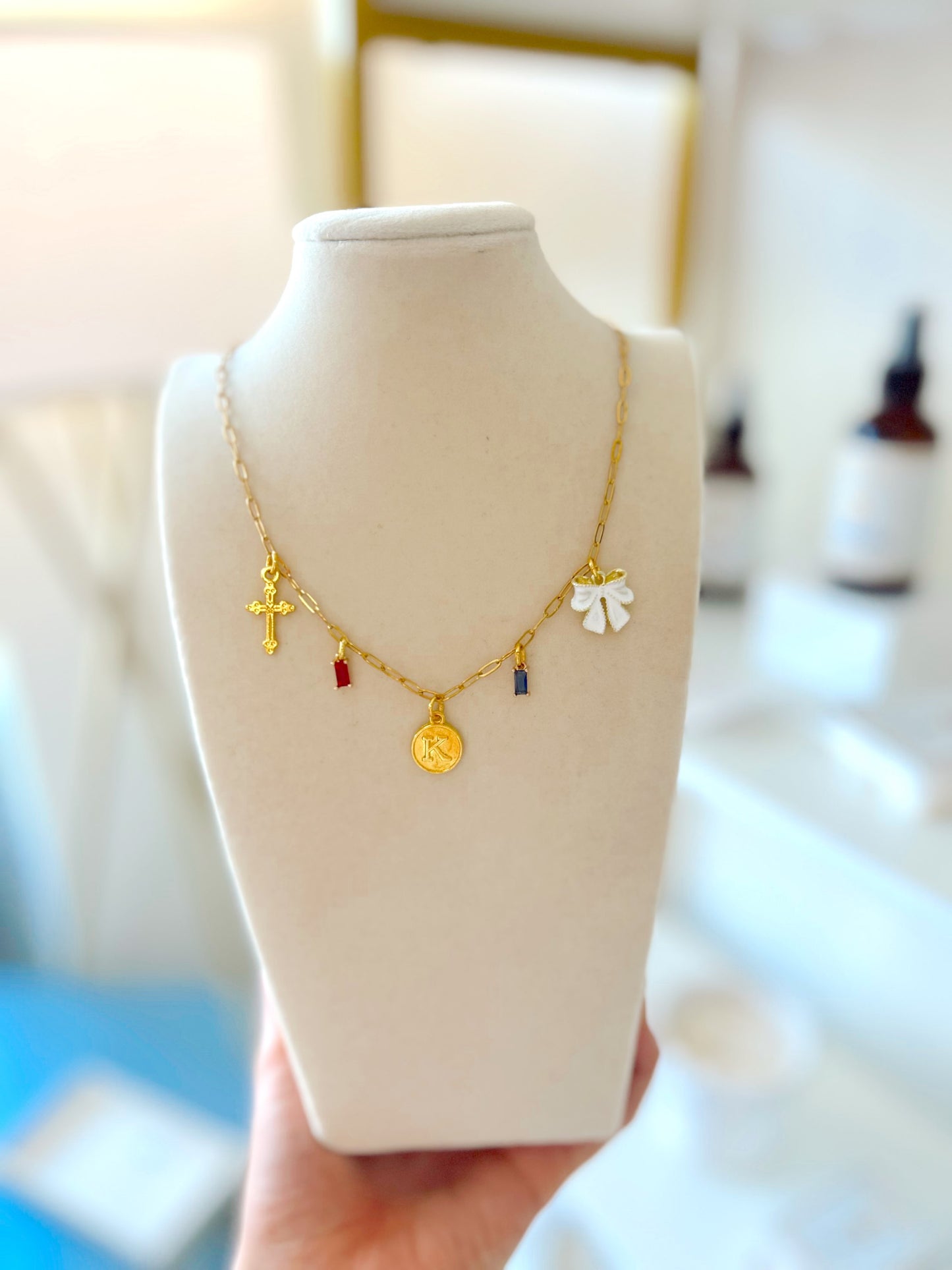 Slim Paperclip Chain Necklace (Charms Sold Seperately) image 1