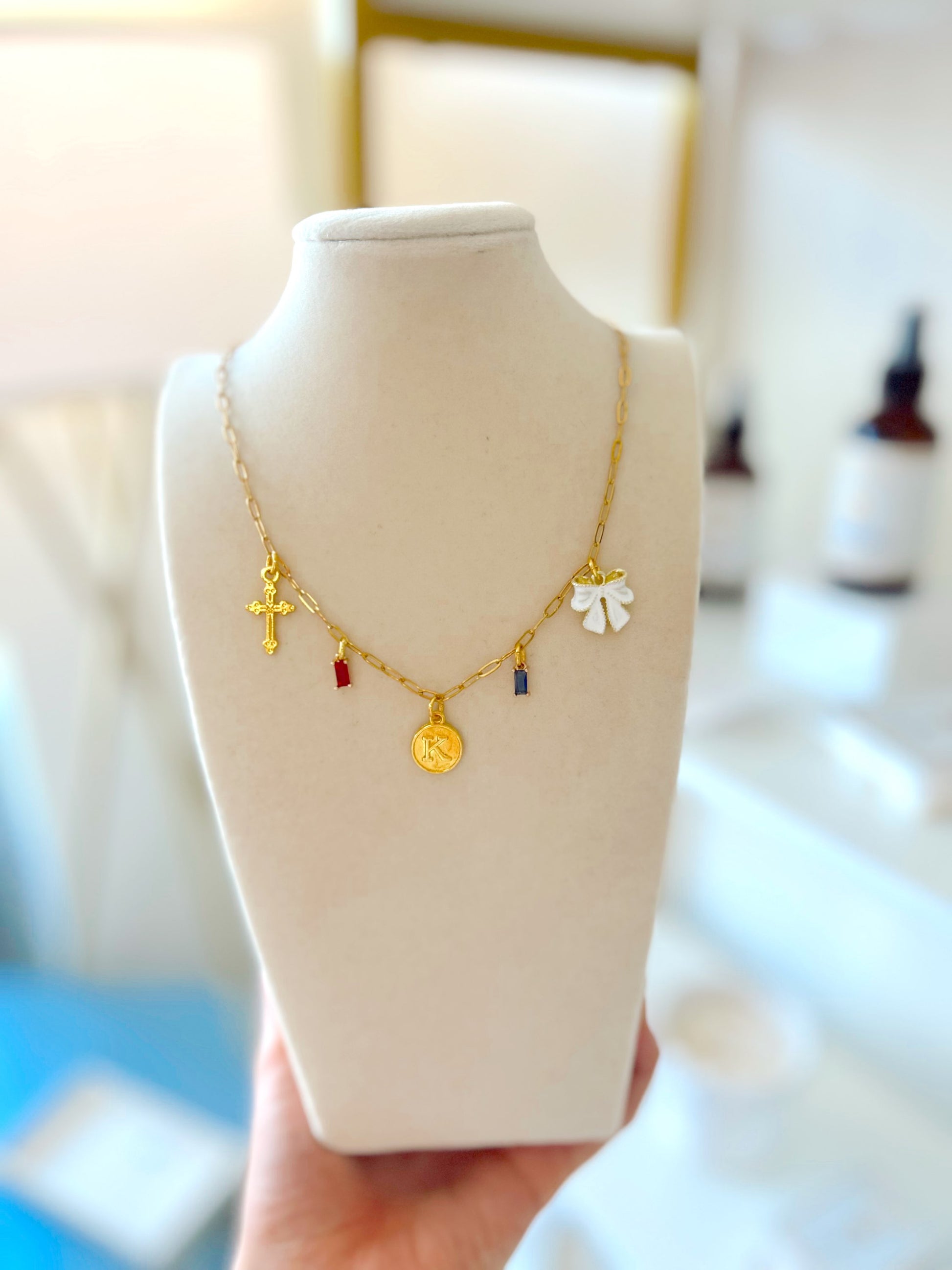 Slim Paperclip Chain Necklace (Charms Sold Seperately) image 1