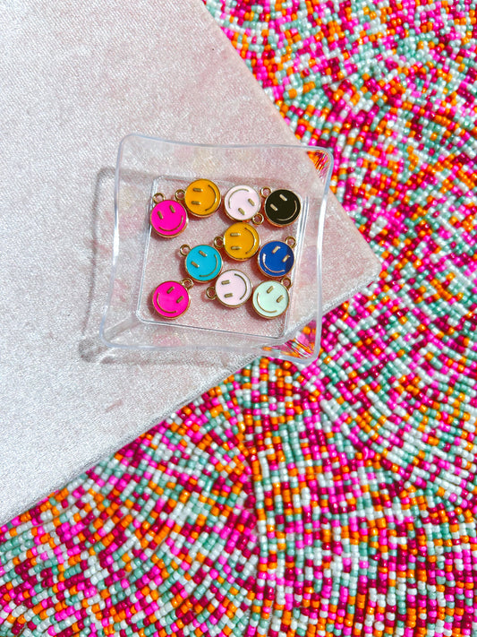 Colorful Smiley Face Charms image 0