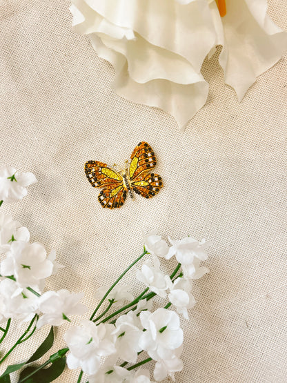 Yellow Swallowtail Butterfly Brooch image 3