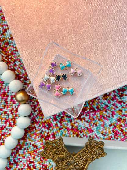 Colorful Enamel Bow Mini image 0