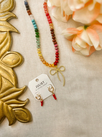 Hottest Beach Babe Chili Pepper Huggie Hoops Earrings image 4